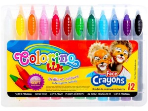 Kredki do malowania twarzy dla dzieci Colorino 12 kolorów