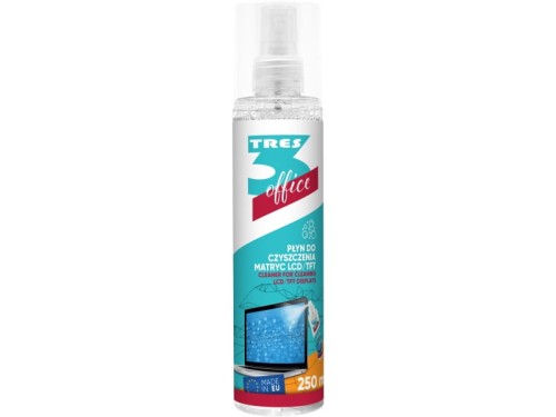 Płyn do czyszczenia matryc ekranów LCD/TFT Tres 250ml ze ścierką