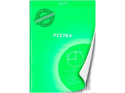 Zeszyt Gatis fizyka A5 kratka 60 kartek 70g  