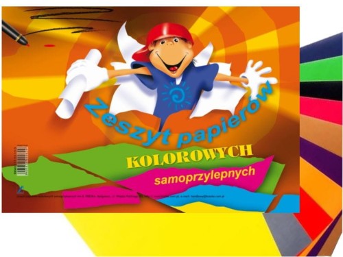 Zeszyt papierów kolorowych Kreska A5 samoprzylepny