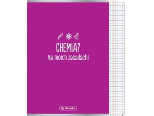 Zeszyt Herlitz przedmiotowy ze ściągą w kratkę do chemii A5 60 kartek