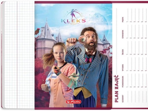 Zeszyt Herlitz Kleks A5 w kratkę 60 kartkowy Pan Kleks i Ada