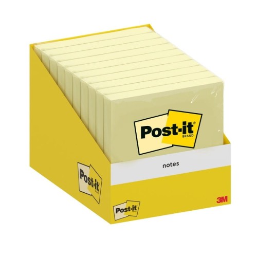 Notes samoprzylepny 76x76mm 100 kartek żółty kanarkowy 3M POST-IT 1szt