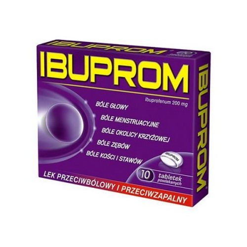 Tabletki IBUPROM pudełko 10szt.