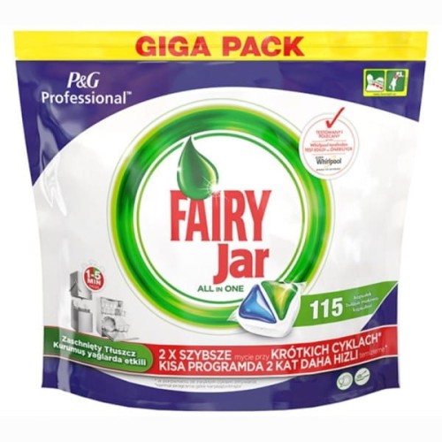 Tabletki do zmywarki FAIRY JAR ALL IN ONE 140szt. cytrynowe