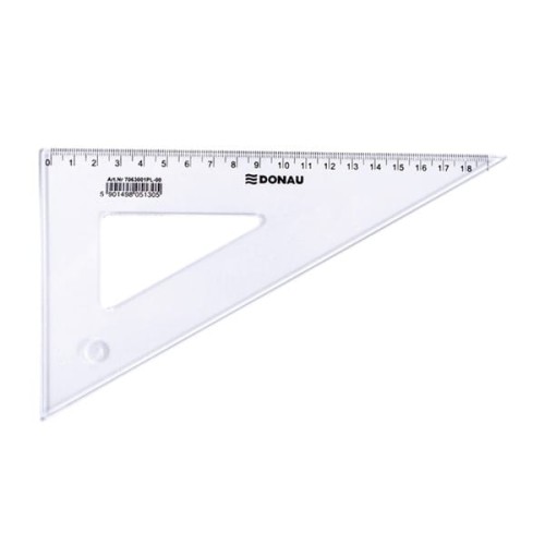 Ekierka 19cm 60 stopni DONAU 1szt. /7063001PL-00/