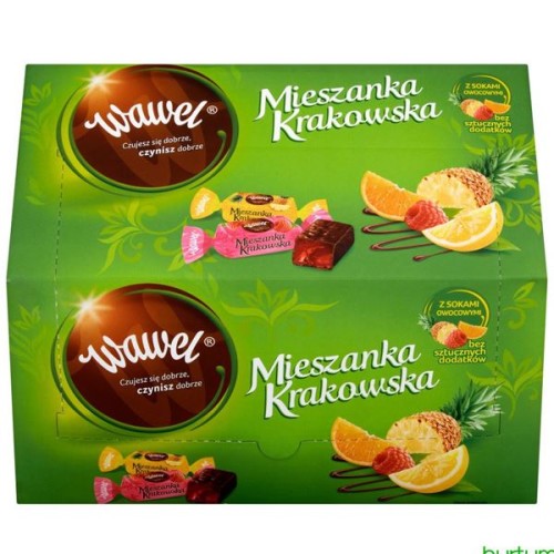 Cukierki galaretki Mieszanka Krakowska WAWEL 2,8kg w kartonie