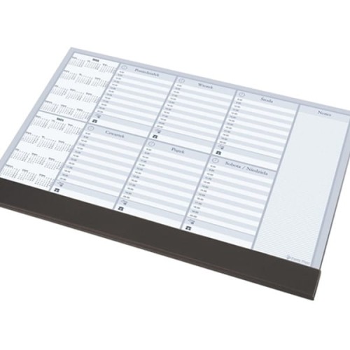 Biuwar papierowy z listwą 47x33cm B3 tygodniowy 30 kartek kalendarz dwuletni (2026,2027) PANTA PLAST /0318-0005-99/