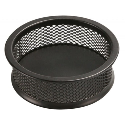 Pojemnik na spinacze metalowy siatka Q-CONNECT czarny /KF15102/