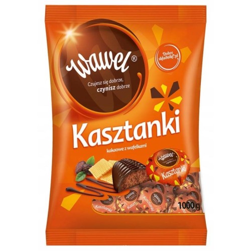 Cukierki/czekoladki/praliny WAWEL 1,0kg kasztanki