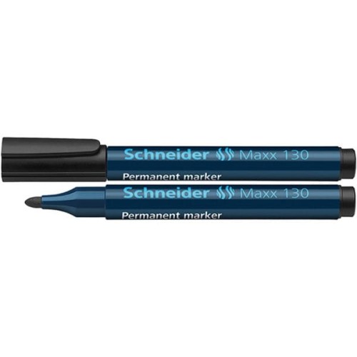 Marker permanentny SCHNEIDER Maxx 130, okrągły, 1-3 mm, czarny