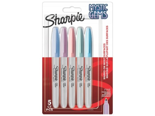 Zestaw markerów permanentnych Sharpie Fine Mystic Gems 5 kolorów