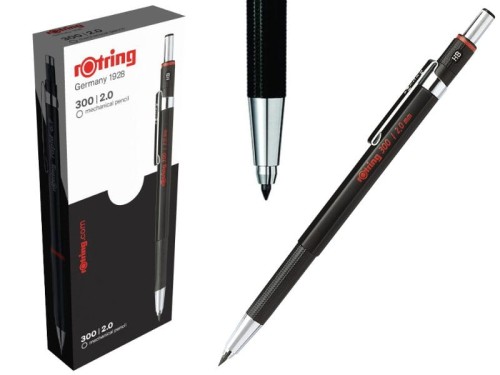 Ołówek automatyczny Rotring TIKKY 300 III CC 2,0mm grawitacyjny czarny