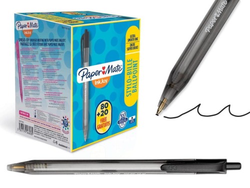 Długopis automatyczny Paper&Mate INKJOY 100RT  M 1,0mm czarny