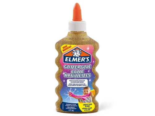 Klej błyszczący z brokatem do slimów ELMER'S GLITTER GLUE złoty 177ml