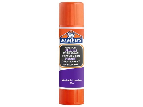 Klej szkolny w sztyfcie ELMER'S DISAPPEARING PURPLE znikający fioletowy 22g