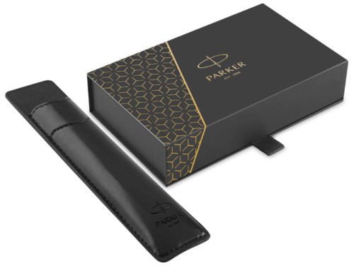 Zestaw pudełka prezentowego Parker Premium PU czarny