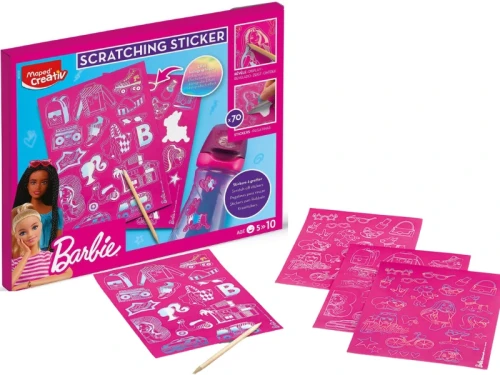 Naklejki do wydrapywania Maped Creativ Barbie 6 elementów