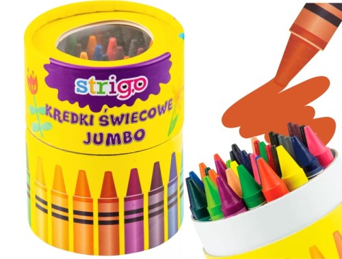 Kredki świecowe Strigo Jumbo 36 sztuk