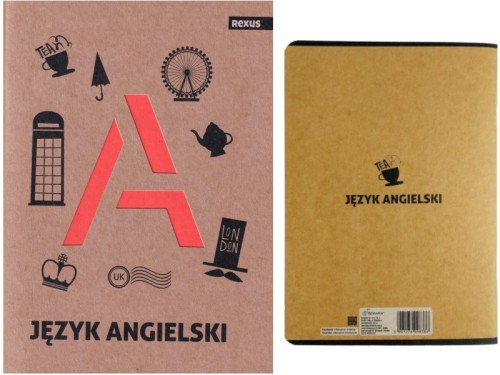 Zeszyt  Beniamin JĘZYK ANGIELSKI EKO A5 kratka 58 kartek 70g