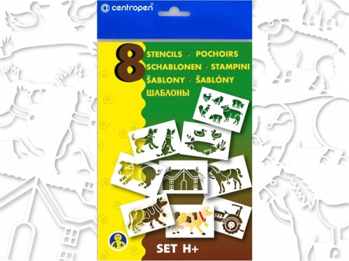 Szablony Centropen "H+" Stencils 9996