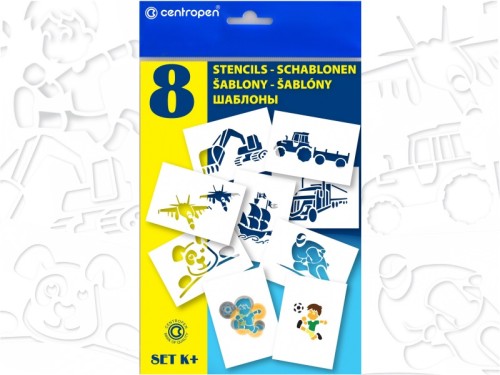 Szablony Centropen "K+" Stencils 9996