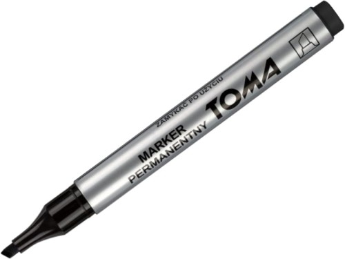 Marker permanentny Toma TO-091 ścięty czarny