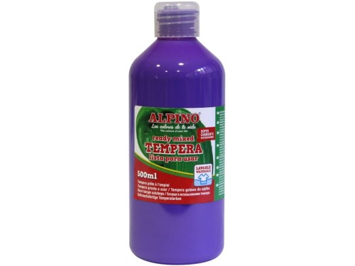 Farba tempera plakatowa Alpino w butelce 500ml fioletowy