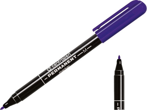 Marker permanentny Centropen 2846 cienki fioletowy 1mm