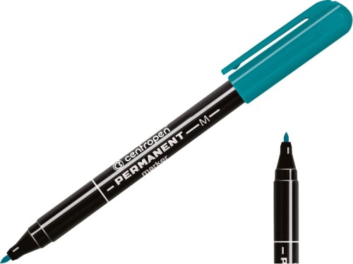 Marker permanentny Centropen 2846 cienki zielony 1mm