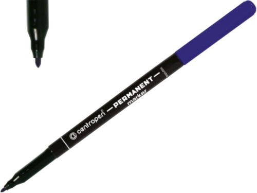 Marker permanentny Centropen 2536 cienki 1 mm niebieski