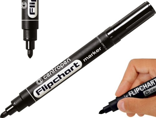 Marker do papieru Centropen 8550 okrągły 2,5mm czarny