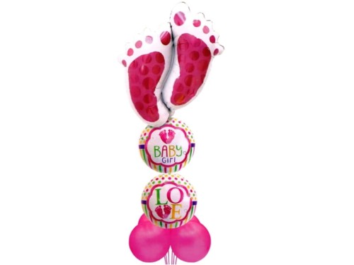 Zestaw balonów Baby Girl 30-70cm Mk-Trade BCF-150 7 sztuk