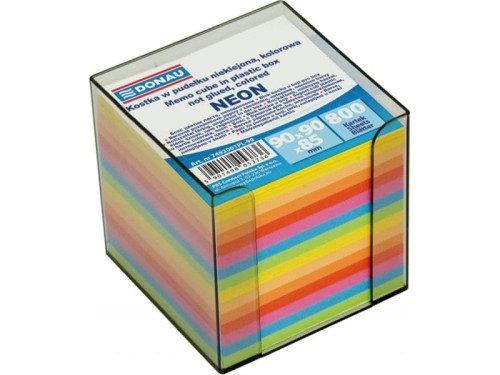 Kostka nieklejona Donau w pudełku 95x95x95mm intensywne kolory 800k