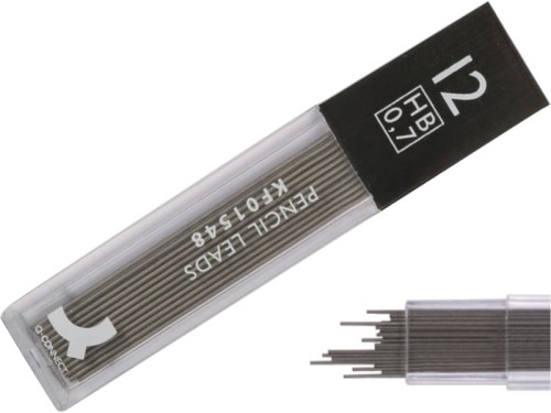 Grafit do ołówka automatycznego Q-Connect 0,7mm HB 12 sztuk