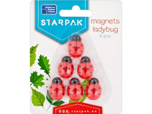 Magnesy STARPAK Biedronki mocne 6 sztuk w blistrze