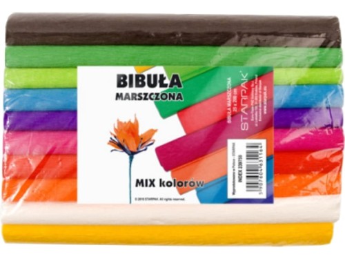 Bibuła marszczona 25x200 cm STARPAK 239759 mix kolorów