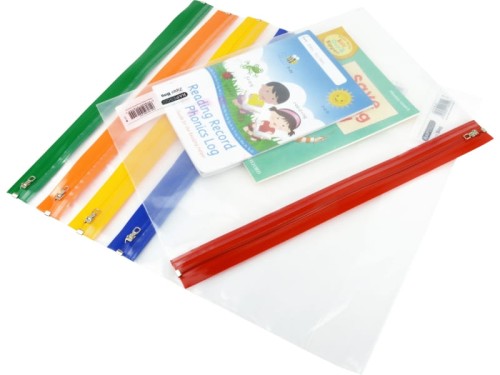 Teczka Rapesco A4+ Zippi Bag z metalowym zamkiem 5 sztuk