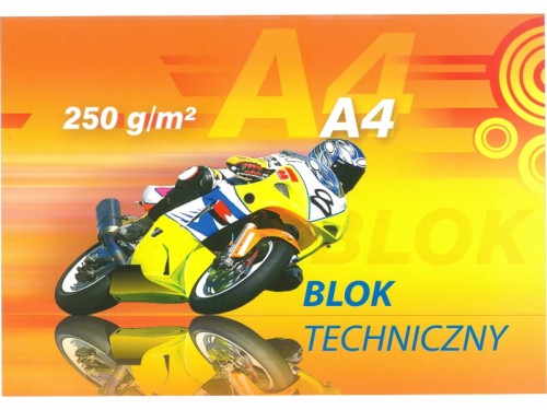 Blok techniczny biały Kreska A4 10 kartek