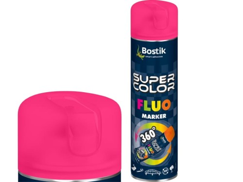 Lakier geodezyjny BOSTIK FLUO MARKER 360 różowy 500ml