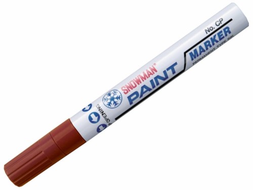 Marker olejowy Snowman gruby 1,5-3mm burgund