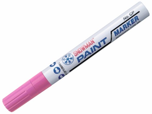 Marker olejowy Snowman gruby 1,5-3mm różowy