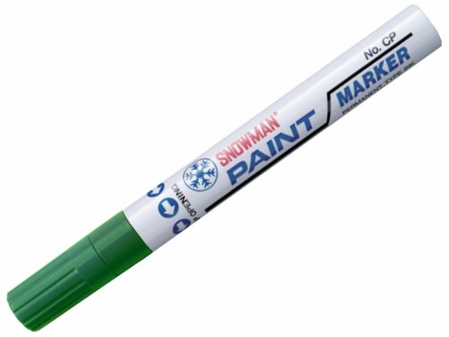 Marker olejowy Snowman gruby 1,5-3mm zielony