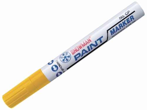 Marker olejowy Snowman gruby 1,5-3mm żółty