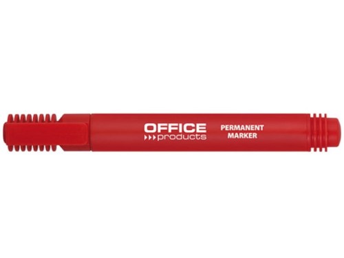 Marker permanentny OFFICE PRODUCTS ścięty 1-5mm czerwony