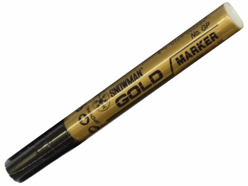 Marker olejowy Snowman gruby 1,5-3mm złoty