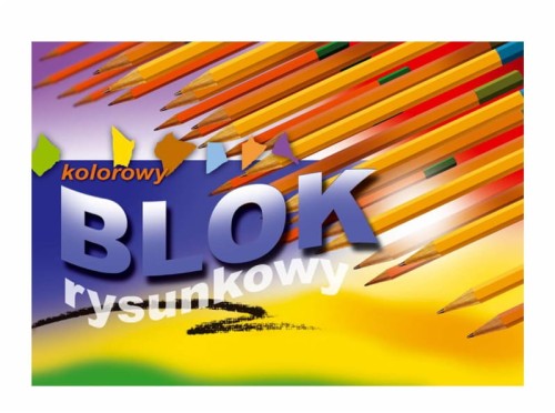 Blok rysunkowy Kreska A4 kolorowy 16 kartek