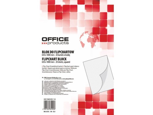 Blok do Flipcharta Office Pro 65x100 20k kratka