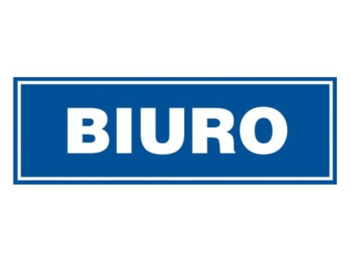 Tablica PB001 BH PN 10x30cm Biuro