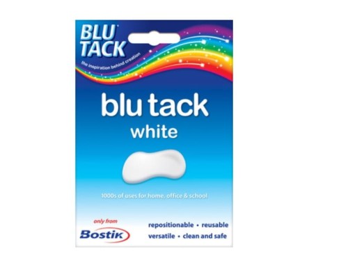 Masa plastyczna mocująca BLU TACK biała 45g